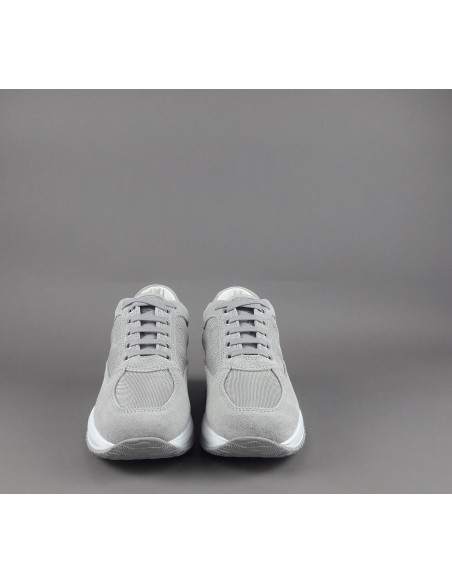 Hogan - Interactive Uomo Camoscio Tela Grigio Chiaro H Prezzo 390,00