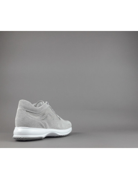 Hogan - Interactive Uomo Camoscio Tela Grigio Chiaro H Prezzo 390,00