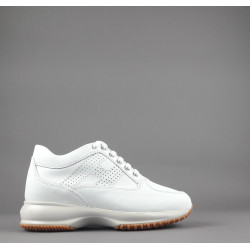 Hogan - Interactive Donna Pelle Bianco H Traforata Prezzo 420,00