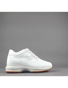 Hogan - Interactive Donna Pelle Bianco H Traforata Prezzo 420,00