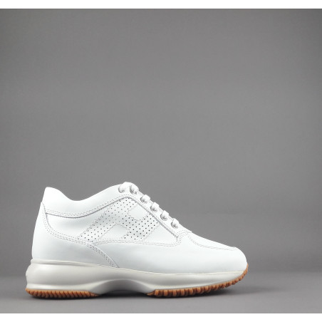Hogan - Interactive Donna Pelle Bianco H Traforata Prezzo 420,00