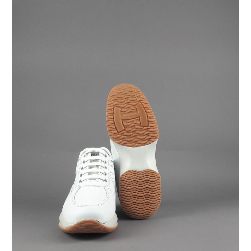Hogan - Interactive Donna Pelle Bianco H Traforata Prezzo 420,00