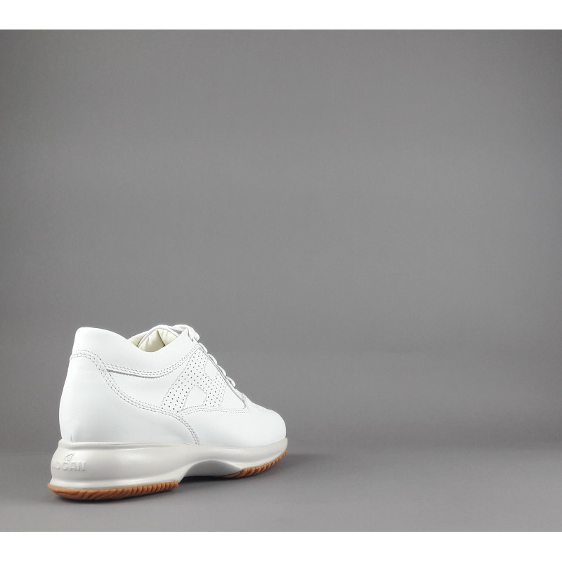 Hogan - Interactive Donna Pelle Bianco H Traforata Prezzo 420,00