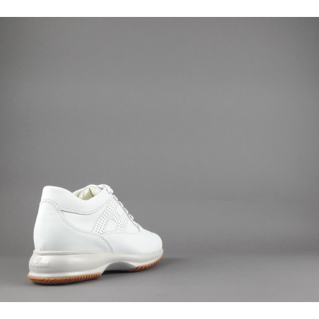 Hogan - Interactive Donna Pelle Bianco H Traforata Prezzo 420,00