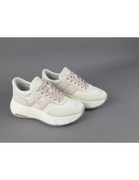 Hogan - H669 Donna Camoscio Pelle Avorio H Cucita Prezzo 470,00