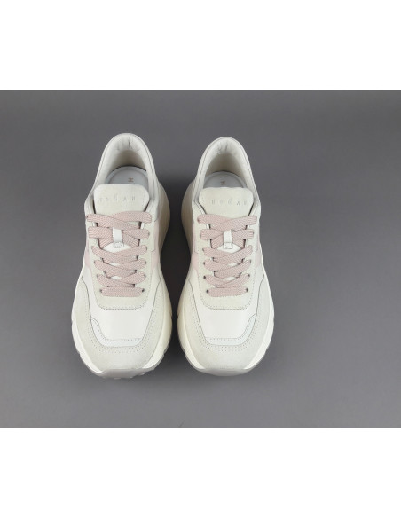 Hogan - H669 Donna Camoscio Pelle Avorio H Cucita Prezzo 470,00