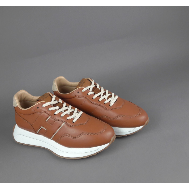 Hogan - Sneakers Donna H641 Pelle Cuoio H Pelle Prezzo 460,00