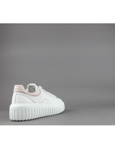 Hogan - H-Stripes Donna H645 Pelle Nappa Bianco H Cucita Prezzo 430,00