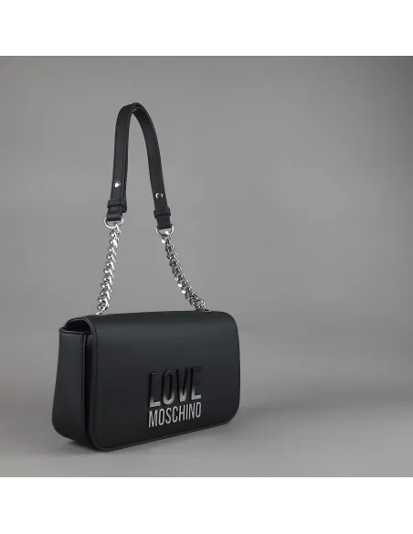 Love Moschino - Borsa A Spalla Donna Pu Nero Prezzo 230,00