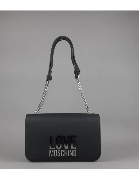 Love Moschino - Borsa A Spalla Donna Pu Nero Prezzo 230,00
