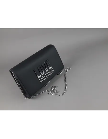 Love Moschino - Borsa A Spalla Donna Pu Nero Prezzo 165,00