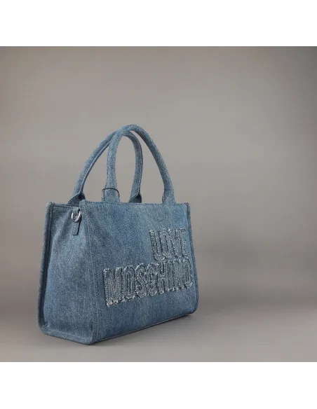 Love Moschino - Borsa a Mano Donna Tessuto Denim Prezzo 190,00