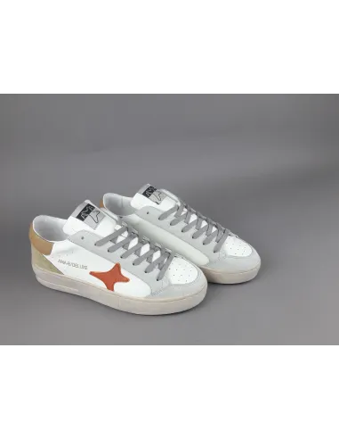 Ama Brand - Sneakers Uomo Slam Pelle Camoscio Bianco Grigio Prezzo 205,00