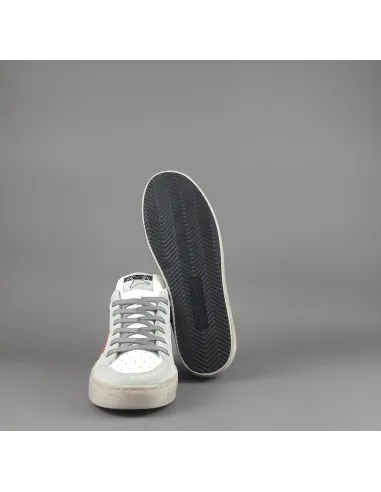 Ama Brand - Sneakers Uomo Slam Pelle Camoscio Bianco Grigio Prezzo 205,00