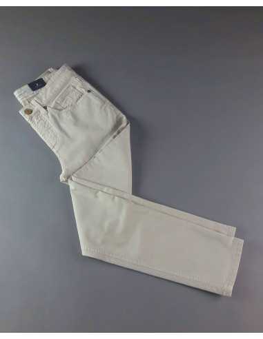 Jeckerson - Jeans Uomo In Cotone Gabardina Stretch Mastice Prezzo 170,00