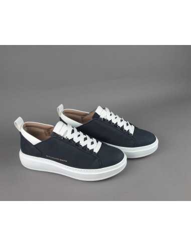 Alexander Smith - Sneakers Uomo Wembley Nabuk Blu Scuro Prezzo 215,00
