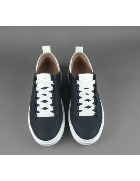 Alexander Smith - Sneakers Uomo Wembley Nabuk Blu Scuro Prezzo 215,00