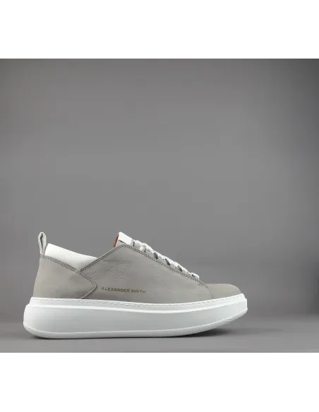 Alexander Smith - Sneakers Uomo Wembley Nabuk Grigio Prezzo 215,00