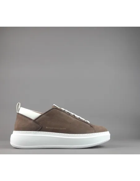 Alexander Smith - Sneakers Uomo Wembley Nabuk Marrone Prezzo 215,00