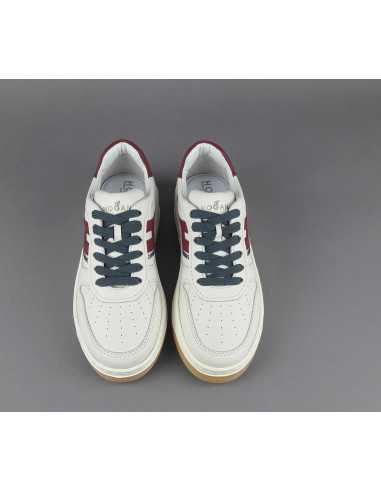 Hogan - Sneakers Donna H630 Pelle Bianco Opaco Prezzo 420,00
