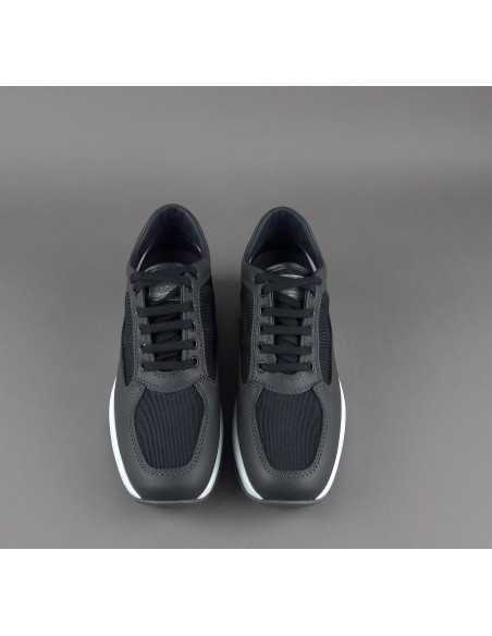 Hogan - Interactive Uomo Pelle Tela Antracite Blu Prezzo 390,00