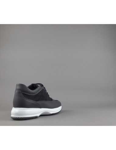 Hogan - Interactive Uomo Pelle Tela Antracite Blu Prezzo 390,00