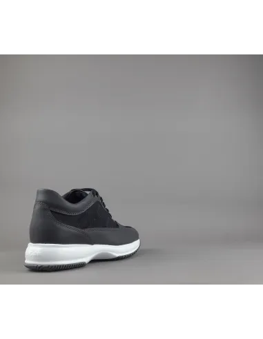 Hogan - Interactive Uomo Pelle Tela Antracite Blu Prezzo 390,00