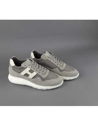 Hogan - Interactive3 Uomo Camoscio Tela Talpa H Pelle Avorio Prezzo 390,00