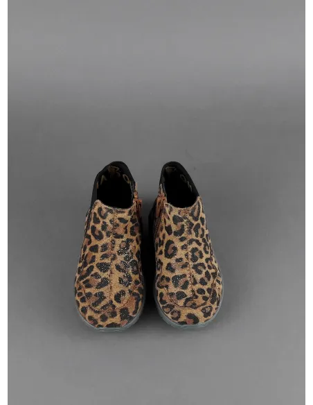Hogan Stivaletto Interactive3 Junior Baby Camoscio Stampa Animalier Prezzo 198,00