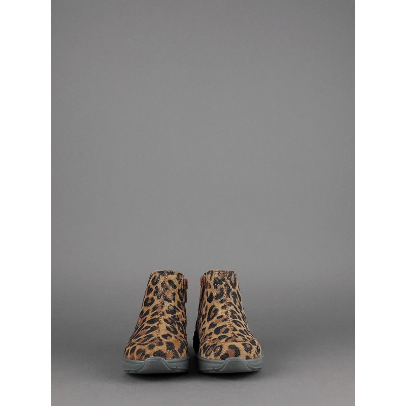 Hogan Stivaletto Interactive3 Junior Baby Camoscio Stampa Animalier Prezzo 198,00