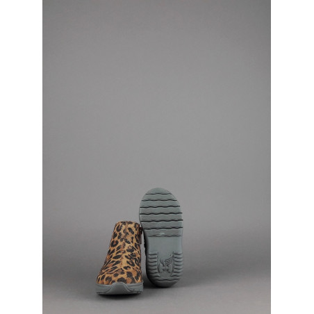 Hogan Stivaletto Interactive3 Junior Baby Camoscio Stampa Animalier Prezzo 198,00