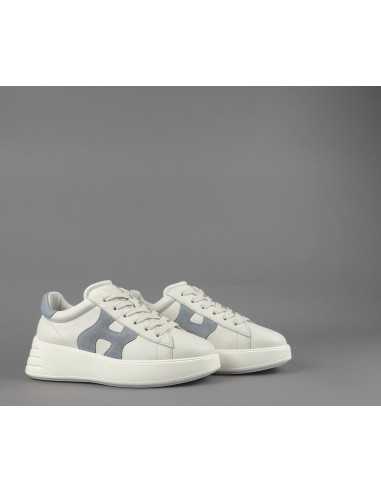 Hogan - Rebel Donna H562 Pelle Nappa Bianco Opaco H Camoscio Prezzo 390,00