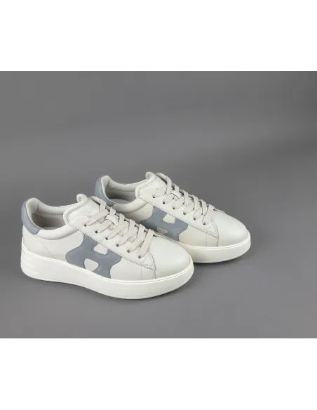 Hogan - Rebel Donna H562 Pelle Nappa Bianco Opaco H Camoscio Prezzo 390,00