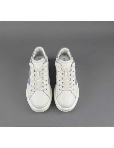 Hogan - Rebel Donna H562 Pelle Nappa Bianco Opaco H Camoscio Prezzo 390,00