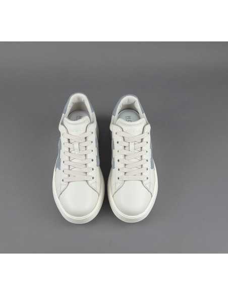 Hogan - Rebel Donna H562 Pelle Nappa Bianco Opaco H Camoscio Prezzo 390,00