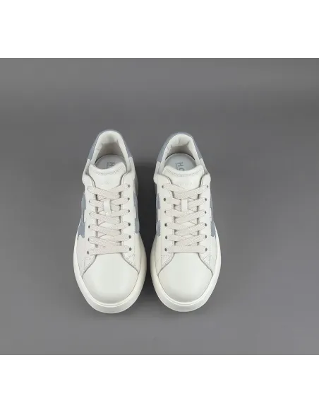 Hogan - Rebel Donna H562 Pelle Nappa Bianco Opaco H Camoscio Prezzo 390,00