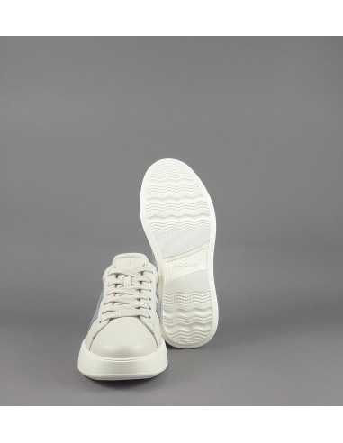 Hogan - Rebel Donna H562 Pelle Nappa Bianco Opaco H Camoscio Prezzo 390,00