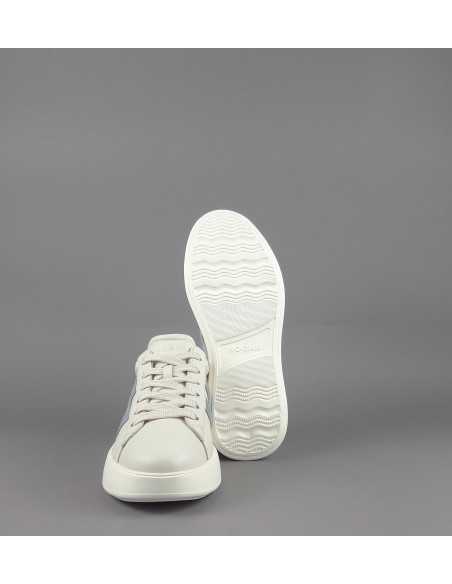 Hogan - Rebel Donna H562 Pelle Nappa Bianco Opaco H Camoscio Prezzo 390,00