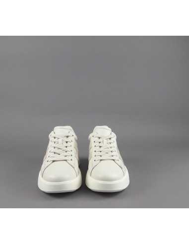 Hogan - Rebel Donna H562 Pelle Nappa Bianco Opaco H Camoscio Prezzo 390,00