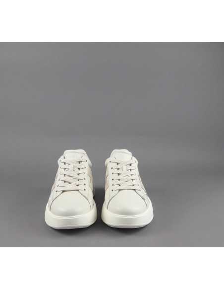 Hogan - Rebel Donna H562 Pelle Nappa Bianco Opaco H Camoscio Prezzo 390,00