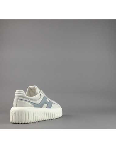 Hogan - H-Stripes Donna H645 Pelle Nappa Bianco Opaco H Cucita Prezzo 430,00