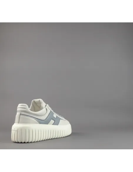 Hogan - H-Stripes Donna H645 Pelle Nappa Bianco Opaco H Cucita Prezzo 430,00
