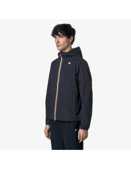 K-Way - Giubbino Uomo Jack Stretch Nylon Jersey Blu Scuro Prezzo 180,00