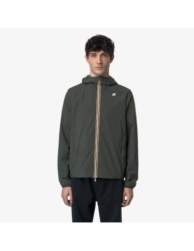K-Way - Giubbino Uomo Jack Stretch Nylon Jersey Verde Militare Prezzo 180,00