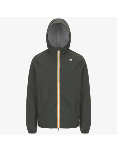 K-Way - Giubbino Uomo Jack Stretch Nylon Jersey Verde Militare Prezzo 180,00