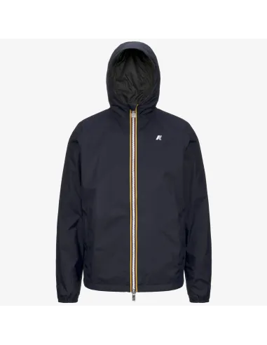 K-Way - Giubbino Uomo Jake Plus Double Blu Scuro / Verde Militare Prezzo 200,00