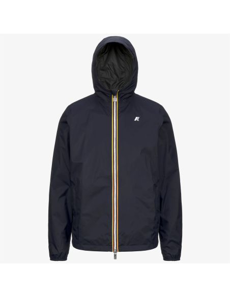 K-Way - Giubbino Uomo Jake Plus Double Blu Scuro / Verde Militare Prezzo 200,00