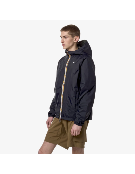 K-Way - Giubbino Uomo Jake Plus Double Blu Scuro / Verde Militare Prezzo 200,00