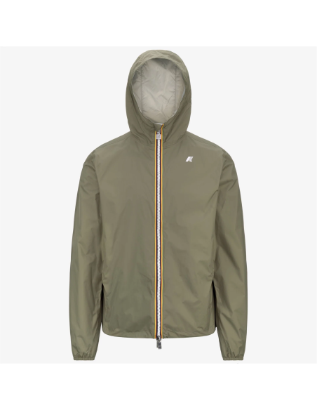 K-Way - Giubbino Uomo Jake Plus Double Verde Militare Tenue / Stone Prezzo 200,00