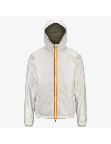 K-Way - Giubbino Uomo Jake Plus Double Verde Militare Tenue / Stone Prezzo 200,00